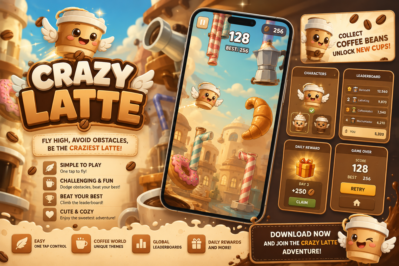 Crazy Latte promotional artwork